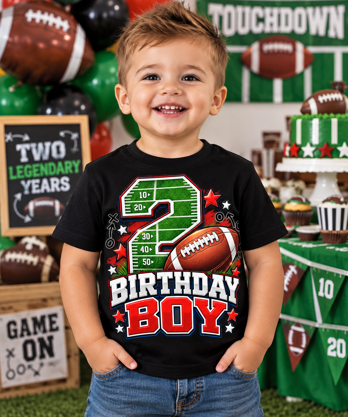 2nd Birthday Football Shirt – Birthday Boy