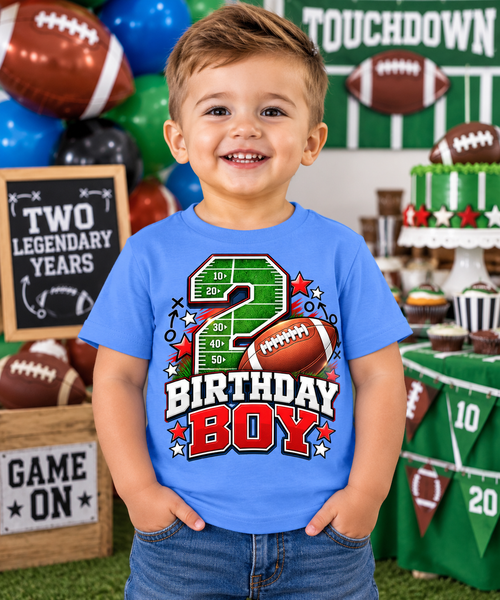 2nd Birthday Football Shirt – Birthday Boy