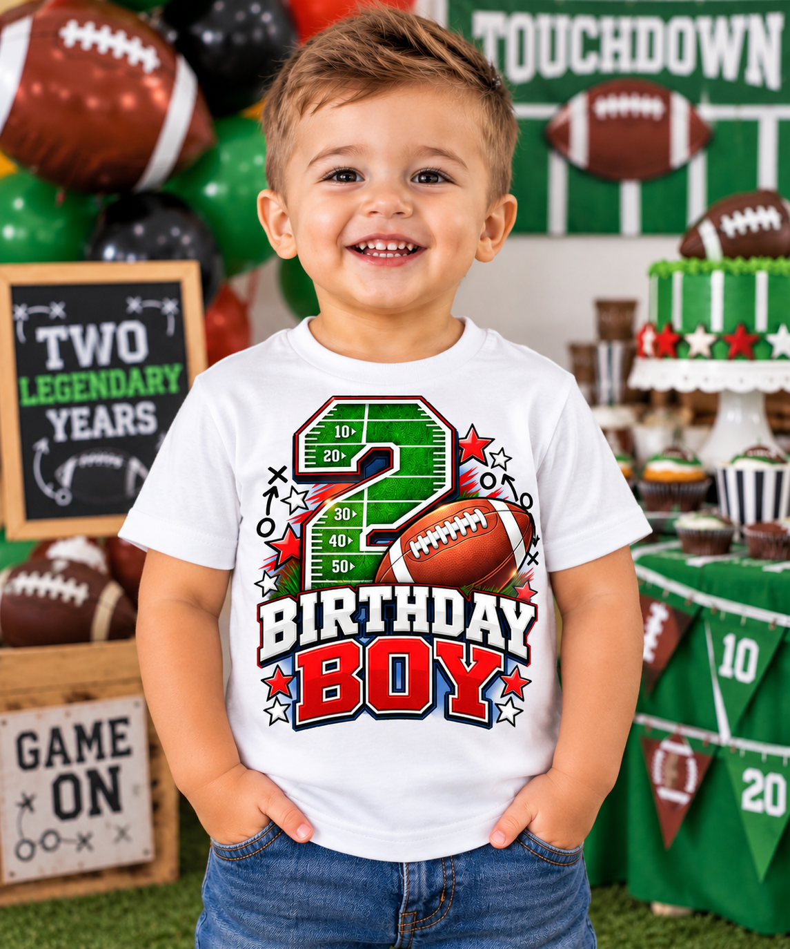 2nd Birthday Football Shirt – Birthday Boy