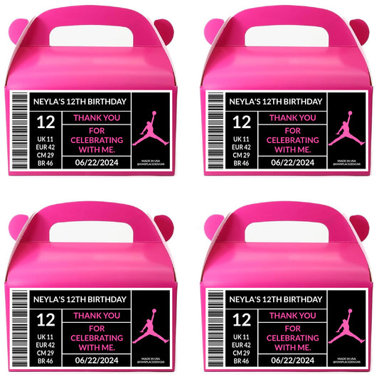 Jordan Theme Party Favor Box (12-pack)